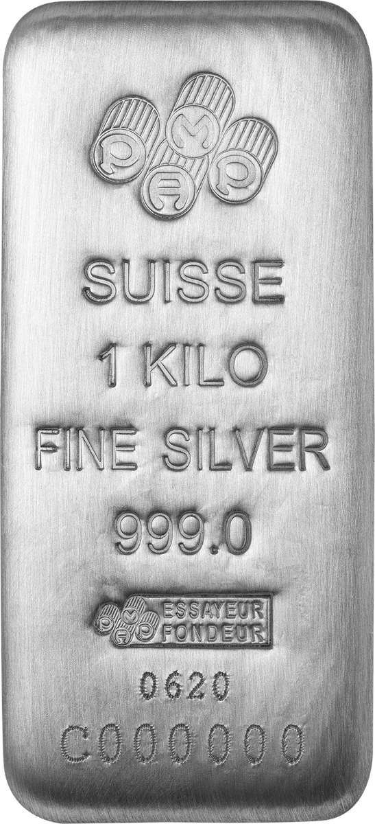 PAMP Suisse Silver Cast Bar 1 kg