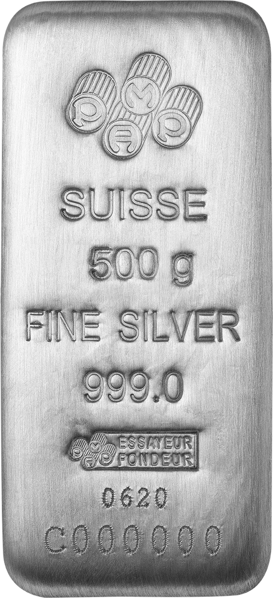 PAMP Suisse Silver Cast Bar 500 g
